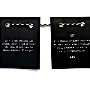 Oscar Wilde gift, Oscar Wilde quotes, Oscar Wilde bunting, Mini bunting, Bunting flags, Book lover banner, Book shelf decor, Oscar Quotes image 3