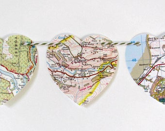 Travel decor, Map bunting, Travel party, Wedding garland, Celebration flags, Wedding backdrop, Map banner, Graduation party, Bon voyage