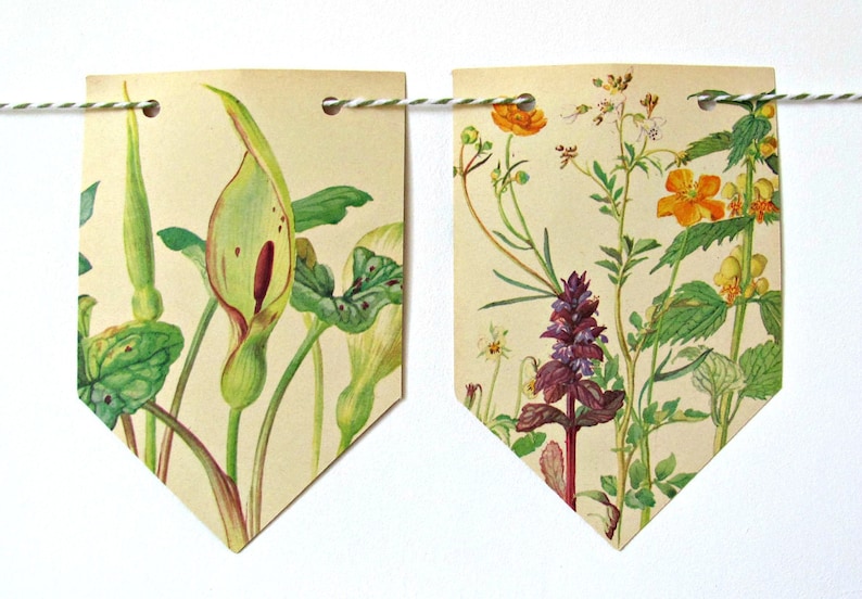 Spring Garland Spring Bunting Spring Wedding Floral | Etsy