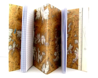 Vintage Map Travel Notebook: Scotland Highlands Journal