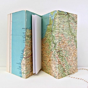 Carnet de cartes, carnet de cartes, carte cadeau de voyage, carnet de voyage, journal souvenir, cadeau Devon, cadeau voyageurs, carnet de notes, cadeau vintage
