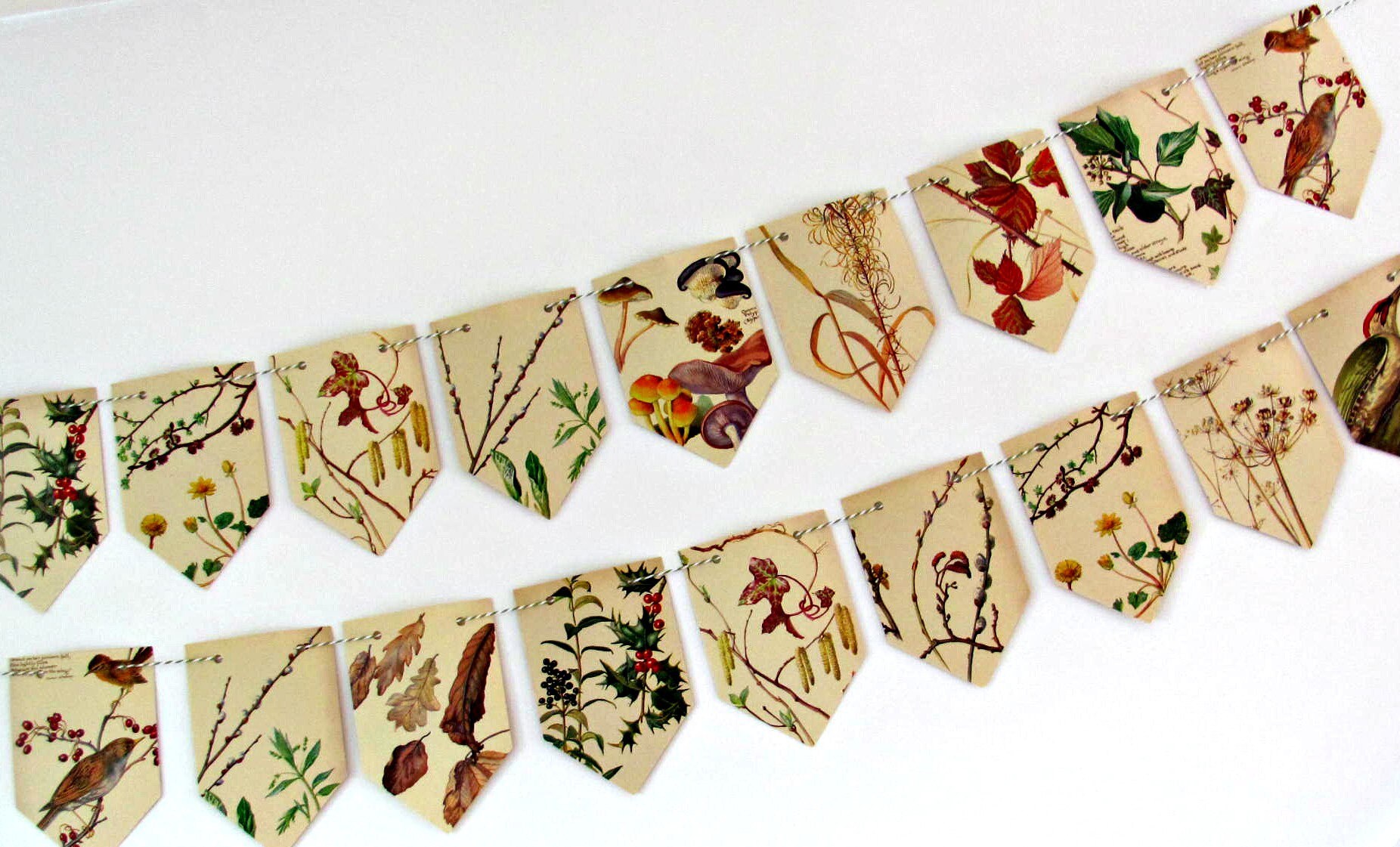 Winter garland Seasonal garland Winter decor Floral Etsy