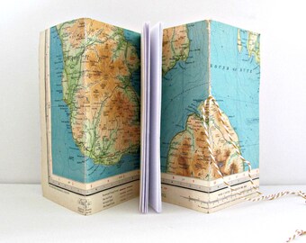 Scotland Map Notebook: Vintage Travel Journal Sketchbook