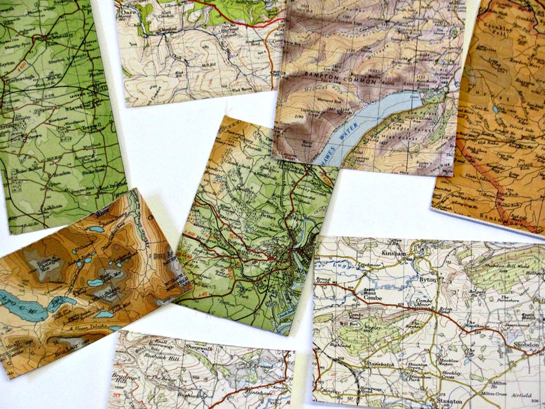 Map Scrapbook Map Cut Outs Map Travel Journal Travel - Etsy