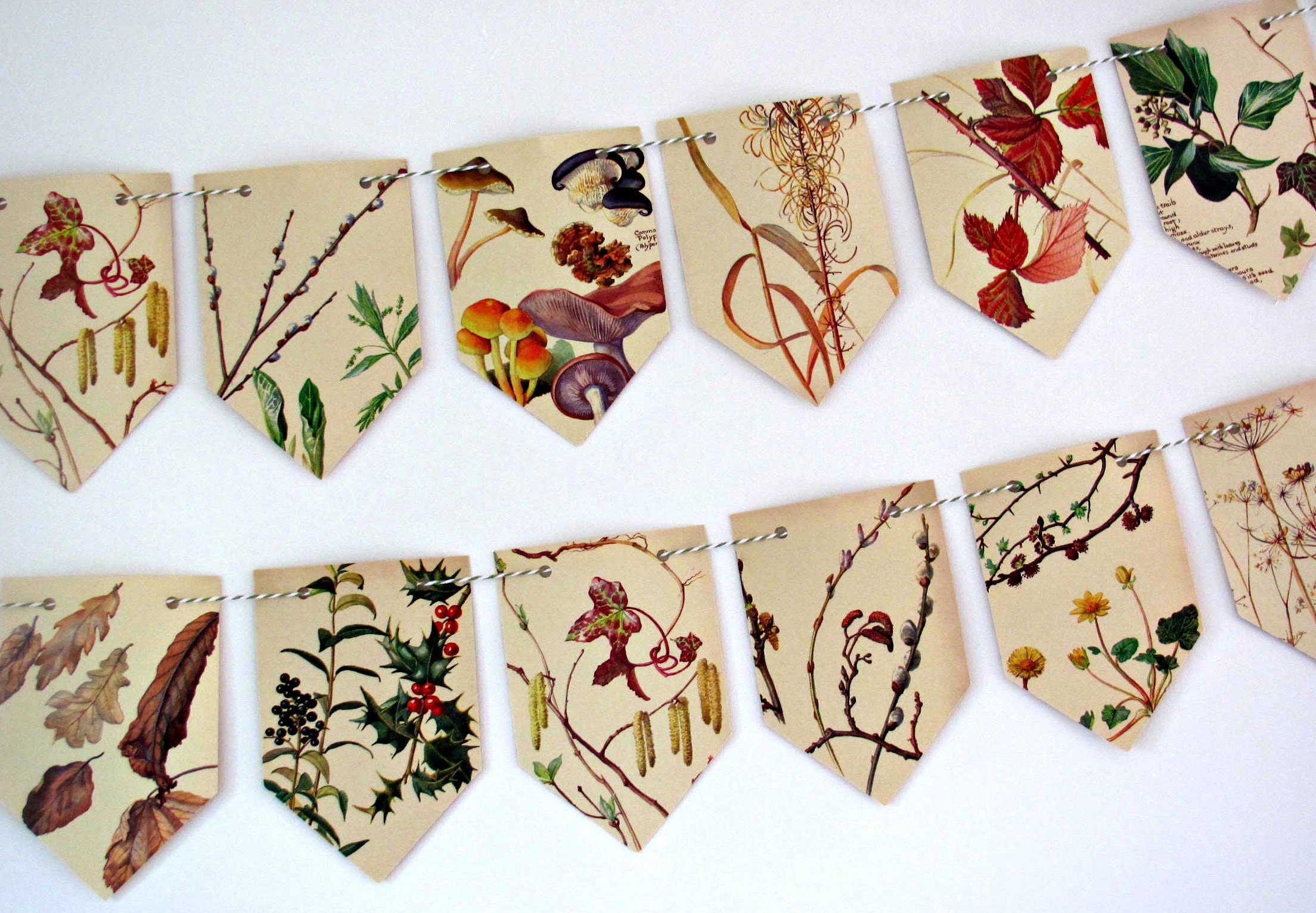 Winter garland Seasonal garland Winter decor Floral Etsy