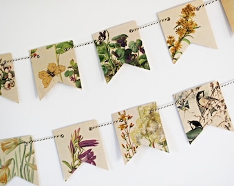 Floral Paper Garland: Edwardian Lady Tea Party Bunting