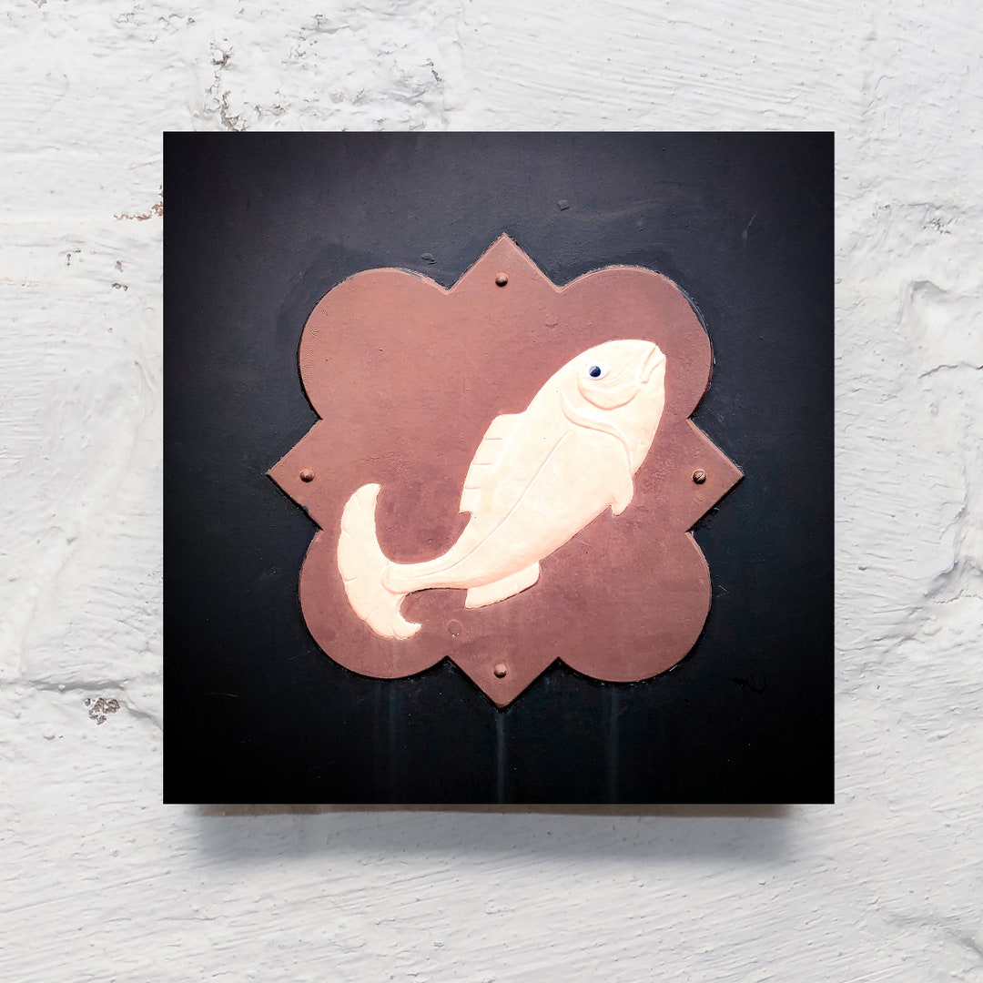 Hamburg on Wooden Fish Coat of Arms Etsy