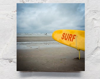 Maritimes auf Holz - Surfbrett