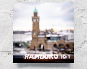 Hamburg auf Holz- Hamburg ist