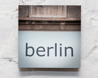 Berlin on wood - Berlin 10 x 10 cm