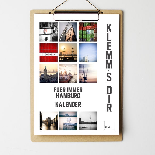 Klemms dir Hamburg für immer - Wandkalender immerwährend