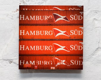 Hamburg on wood - Container HH-Süd