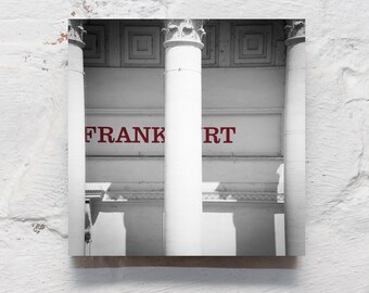 Frankfurt on wood - Frankfurt column 10 x 10 cm