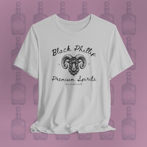 Black Phillip Premium Spirits Shirt | The VVitch Movie Inspired Tee | Horror Movie Fan Gift | Occult Goat Graphic T-Shirt