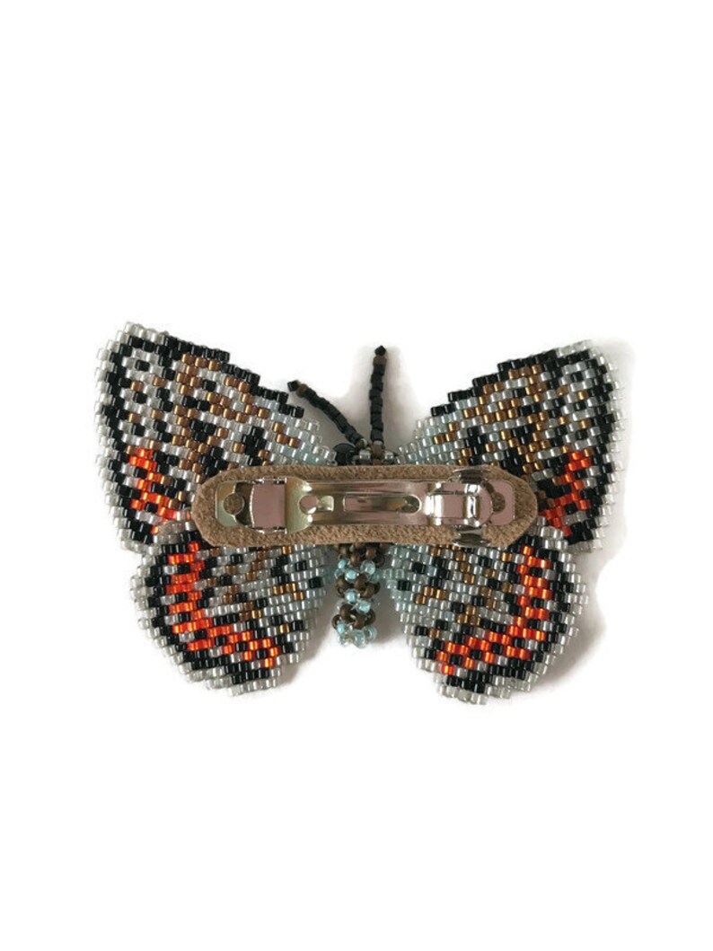 Beaded Butterfly Hair Clip Barrette Hair Accessory Etsy