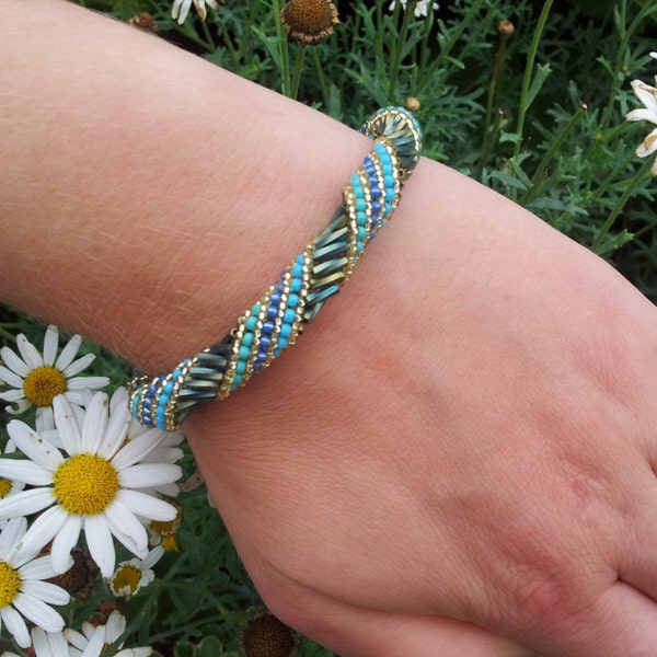 Beaded Spiral Rope Bracelet