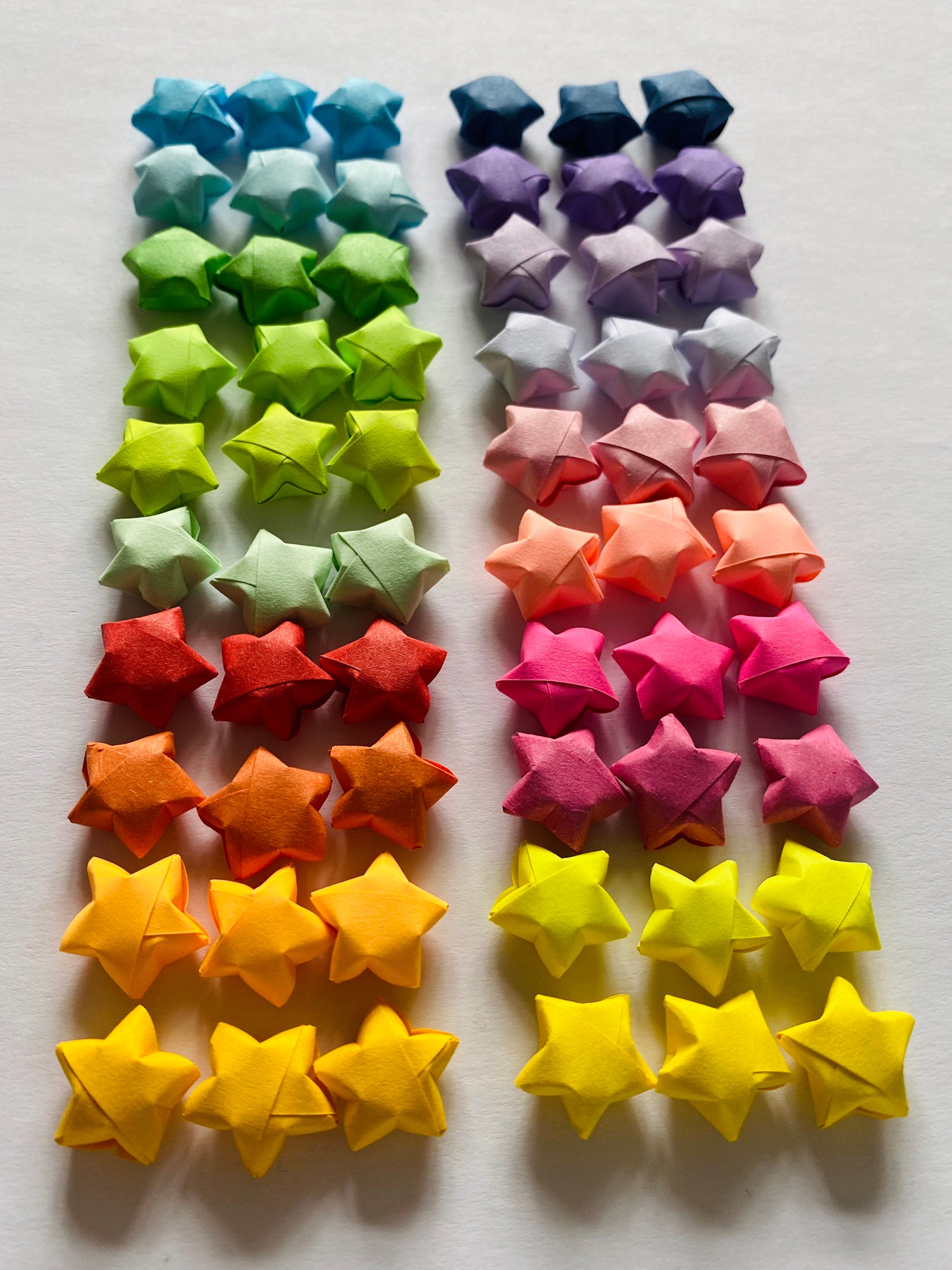 Origami Lucky Star Garland Rainbow Decor - Etsy UK