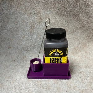 Dark purple dye holder for Fiebings and Angelus dye bottles