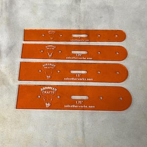 Belt and collars acrylic template set with free shipping