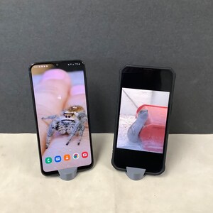 Minimalist smart phone tablet stand two sizes available
