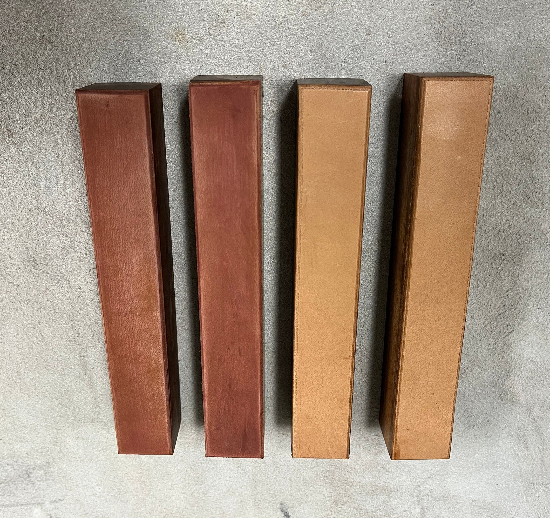 Leather Strop Block Compact Size for Polishing Blade Edges Horse Butt ...