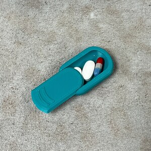 Compact Pill Holder 2 Pack With Slide Top Two Sizes Available - Etsy