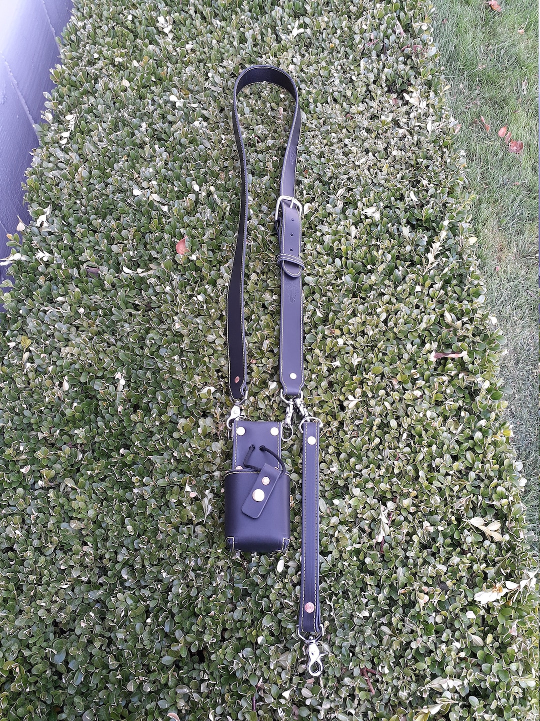 Leather Radio Strap With Anti Sway Strap and Radio Holder Etsy