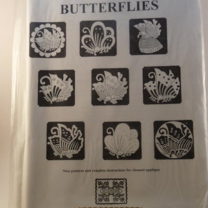 Butterflies Japanese Family Crests channel applique patterns from Roxanne, Int'l