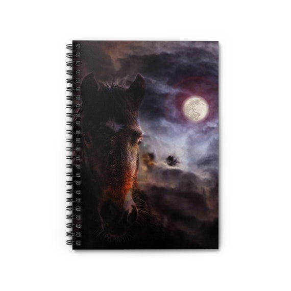 Midnight Mustang ~~a Spiral Notebook - Ruled Line