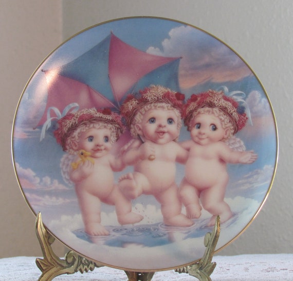 Vintage Hamilton Dreamsicles Plate Collection Rainy Day Friends Kristin