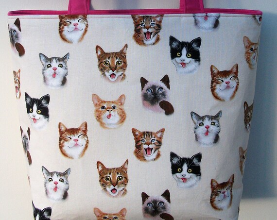 cat themed tote bags
