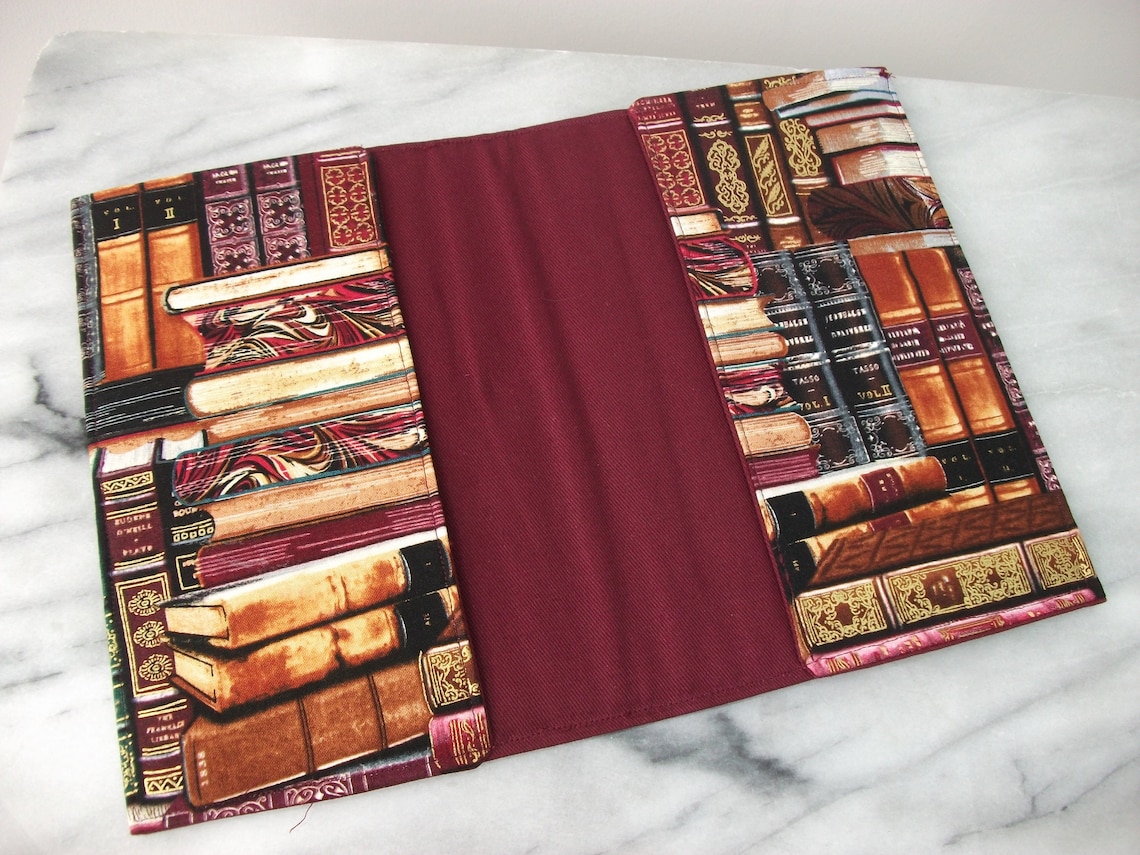 Book sleeve Book dust jacket book protector fabric book Etsy