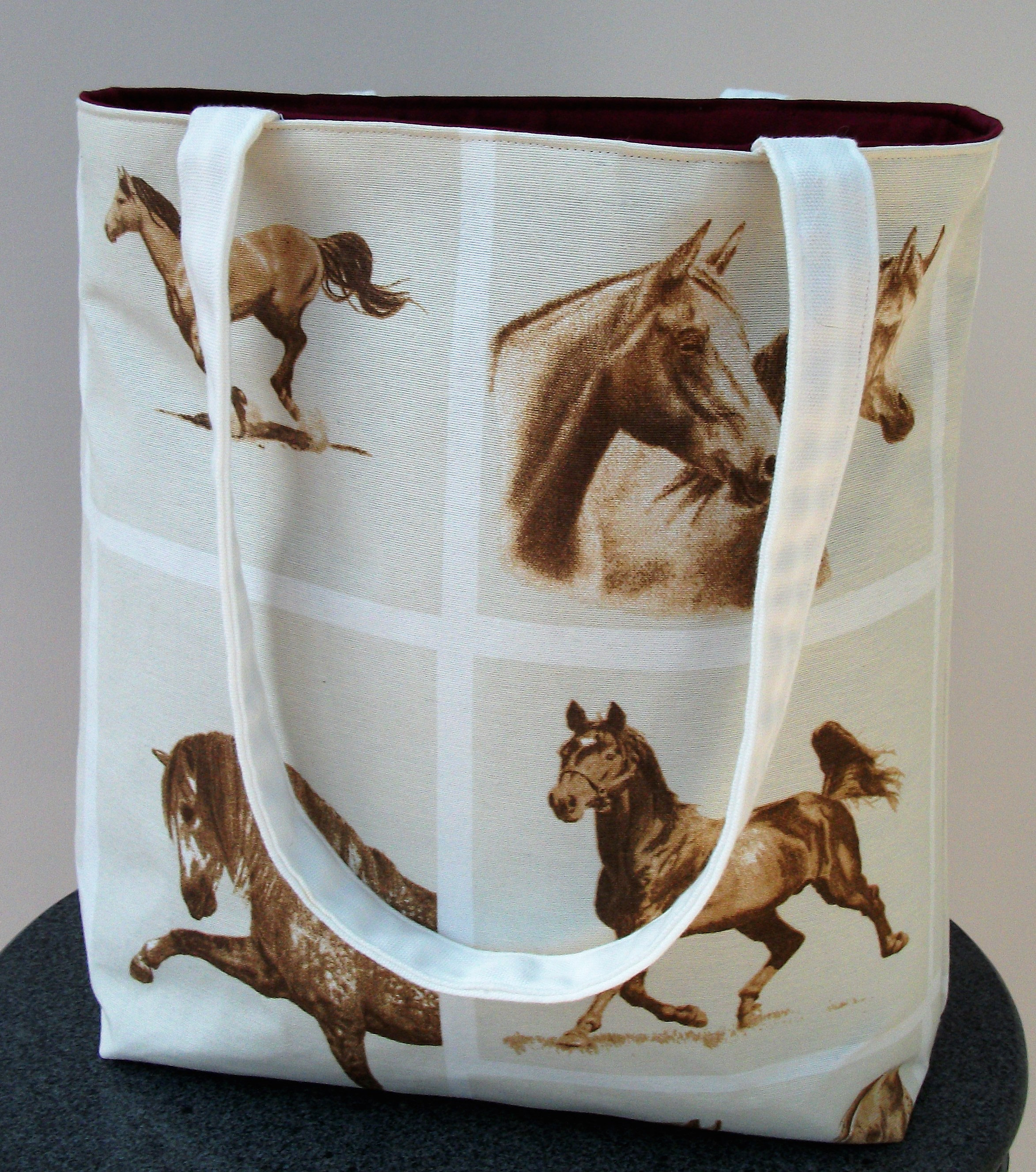 Horse themed tote bag horse tote gift for horse lover Etsy