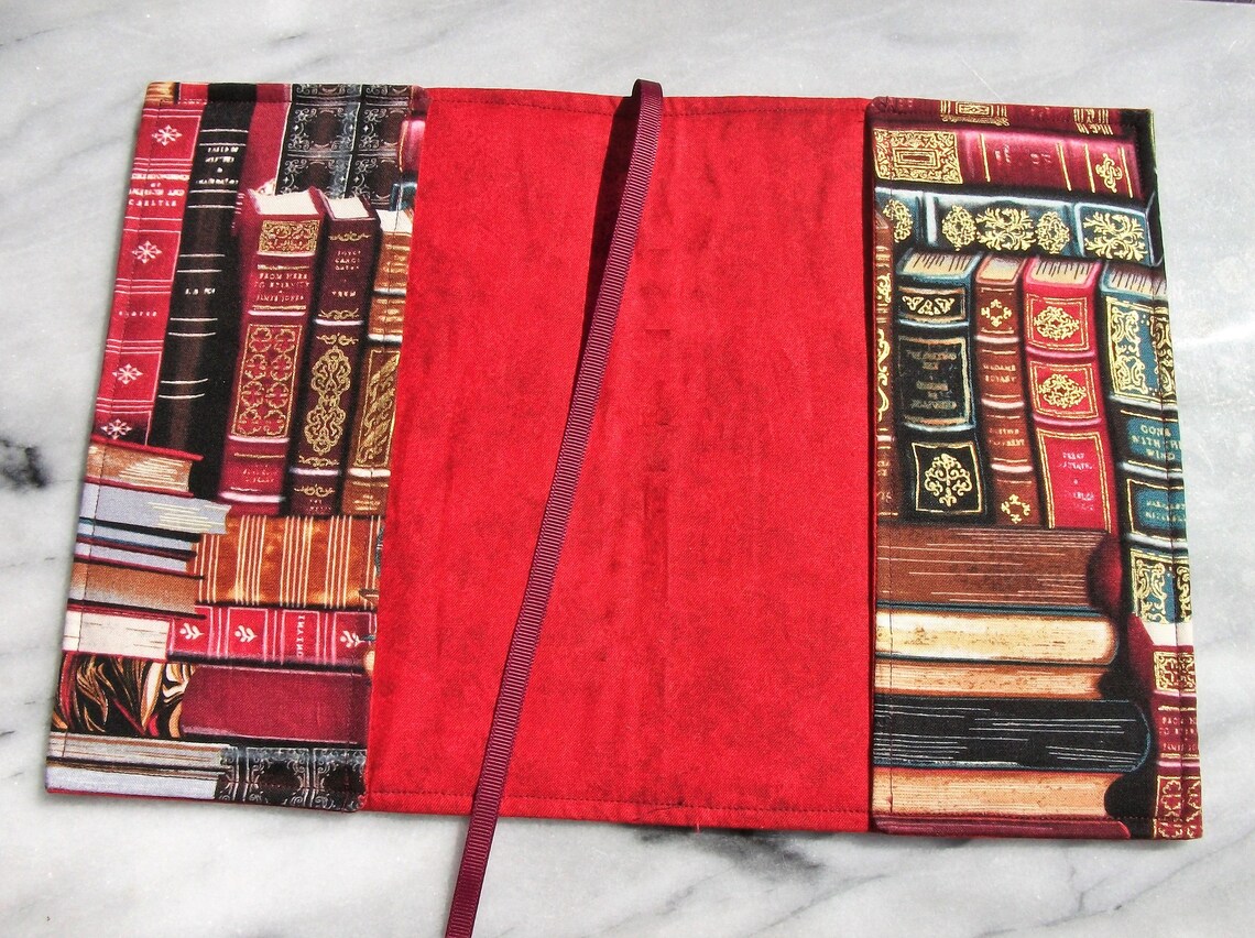 Book sleeve Book dust jacket book protector fabric book Etsy