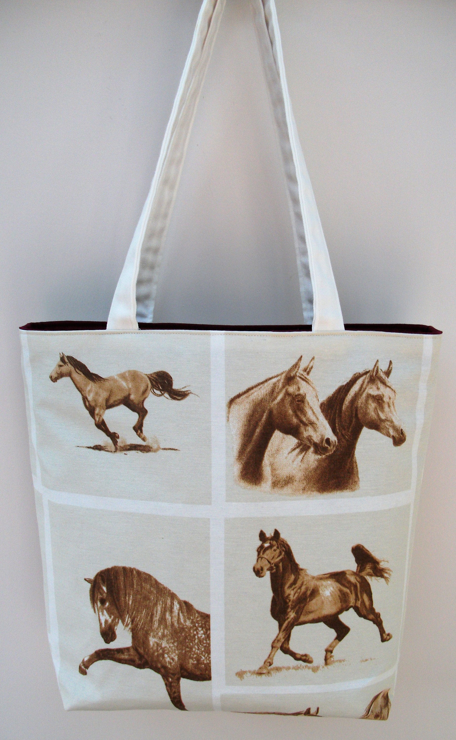 Horse themed tote bag horse tote gift for horse lover Etsy