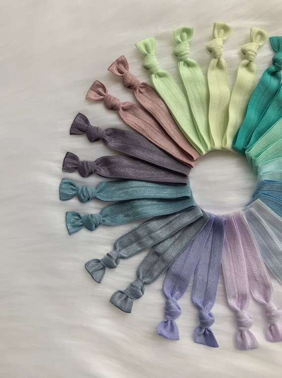26 No Crease Hair Ties Lot Of 26 Elastic Ponytails Topknot Etsy