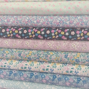 Liberty of London Deco Dance Art Nouveau Cotton Fabrics 9 Disegni per 50cm