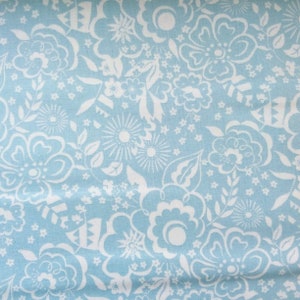Liberty of London Deco Dance Katoen Lindy Silhouet Blauw Bloemen 50 cm