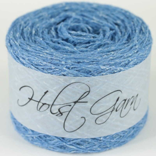 Holst Garn Tides SURF BLUE Silk Wool Yarn in 50g from Denmark