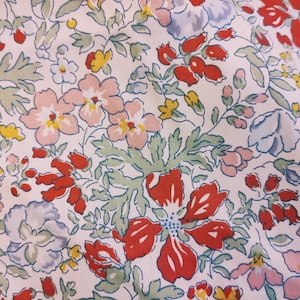Floral Lawn Cotton Vintage Liberty Print para Costura por 50 cm