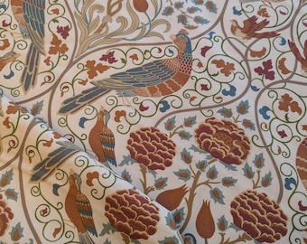 William Morris Cream Seasons by May Large Quilting Cotton Fabric 1.25m Final Piece