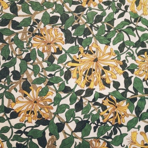William Morris Leicester Honeysuckle Thief-stof, quiltgewicht katoenen stof, per 50 cm
