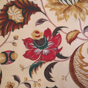 Dutch Heritage DHER 4026 MULTICOLOURED Cotton Fabric French Indiennes Antique Textiles Per 50cm