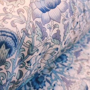 William Morris Lodden Print Fine Lawn Cotton schneidern Stoff Per 50 cm