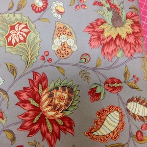 Dutch Heritage DHER 4026 LAVENDER Cotton Fabric French Indiennes Antique Textiles Per 50cm
