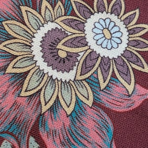Dutch Heritage DHER 4026 RED Cotton Fabric French Indiennes Antique Textiles Per 50cm