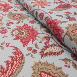 Dutch Heritage DHER 4026 PALE BLUE Cotton Fabric French Indiennes Antique Textiles Per 50cm