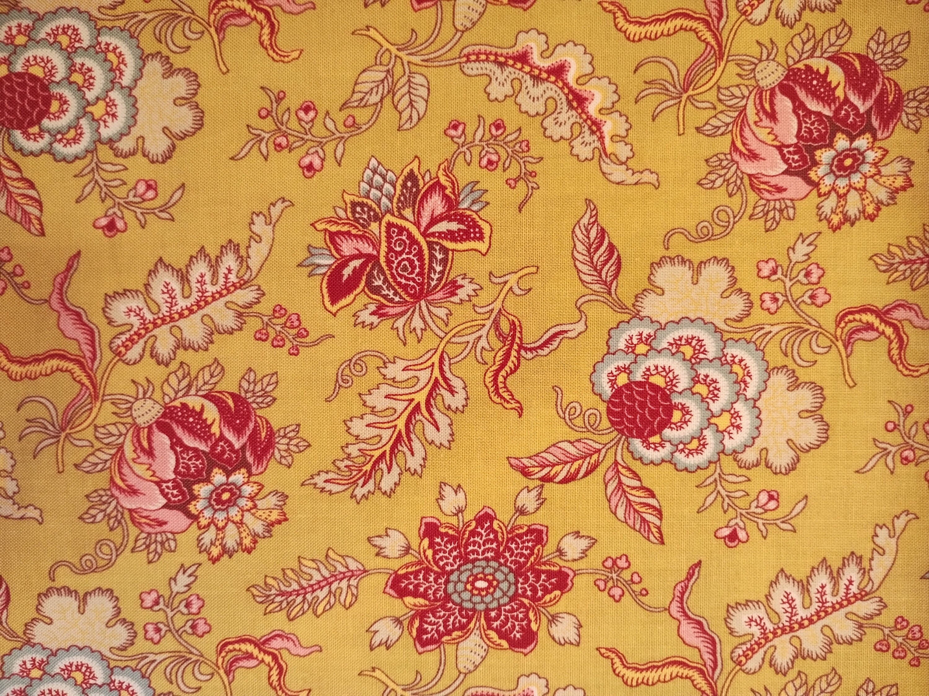 Dutch Heritage Cotton Fabric for Patchwork Quilting DHER 1022 MUSTARD ...
