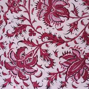Dutch Heritage Gujarat Baumwolle Patchwork Quilt Stoff DHER 1020 China Rot Pro 50cm