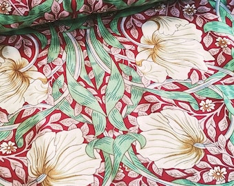 William Morris Pimpernel Print Viscose Dress Fabric 1.4m wide Per 50cm